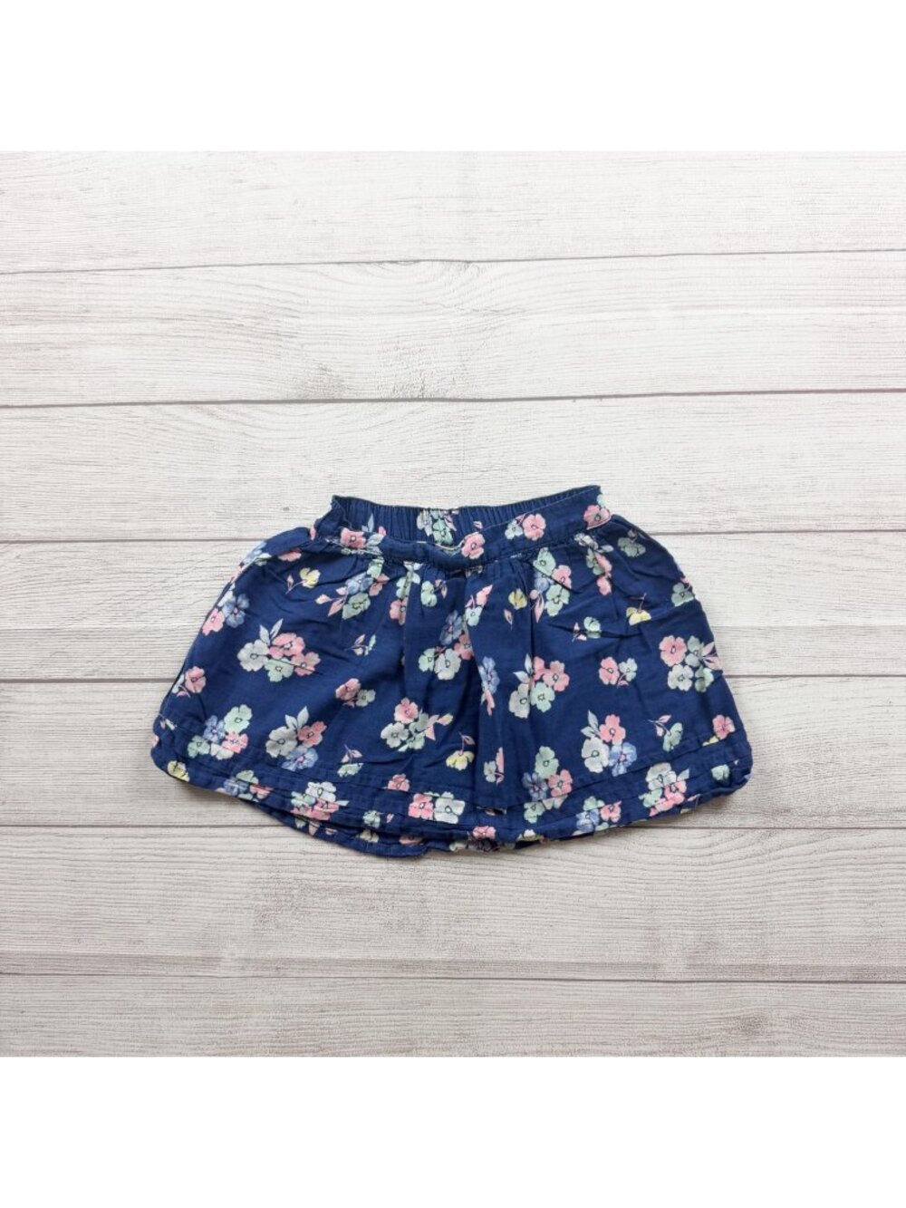Carter's Girls Floral Print Skirt Navy Comfortable Lightweight Design 6